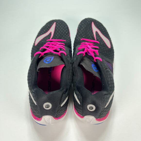 Brooks Pure Connect 4 Black Pink Running Shoes 1201761B051 Women's Size 11 - Picture 4 of 10
